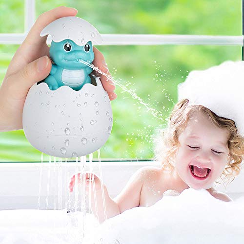 MOOKLIN ROAM Pingüino Squirting Juguete del Baño, 2pcs Juguetes de Natación del Flotante Seguro sin BPA, Juguetes Bañera Dinosaurio Reflejo para Bebe Niños Agua Piscina Baño Playa