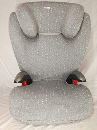 Moon-bebe funda para silla romer kid plus gris (con pontos amarillos)