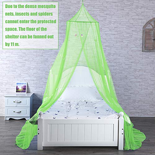 Mosquitera Cama, NALCY Mosquitera, Dosel para Cama, Mosquitera de Poliéster con Domo, Red Colgante para Cubrecamas, se Puede Utilizar para Decorar la Habitación y Prevenir Insectos （Azul）