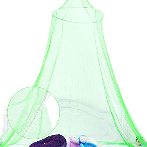 Mosquitera Cama, NALCY Mosquitera, Dosel para Cama, Mosquitera de Poliéster con Domo, Red Colgante para Cubrecamas, se Puede Utilizar para Decorar la Habitación y Prevenir Insectos （Verde）