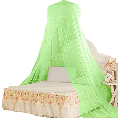 Mosquitera Cama, NALCY Mosquitera, Dosel para Cama, Mosquitera de Poliéster con Domo, Red Colgante para Cubrecamas, se Puede Utilizar para Decorar la Habitación y Prevenir Insectos （Verde）