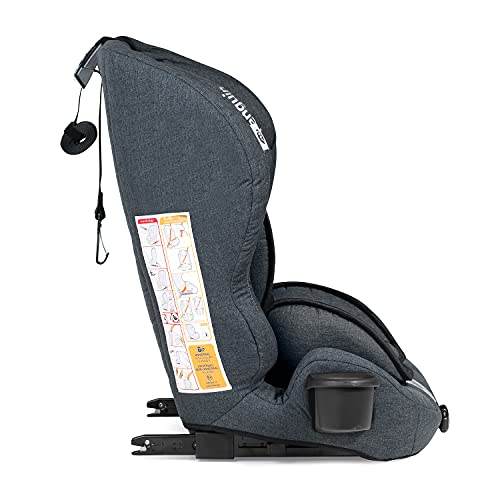 Ms Penguin-fix 829 - Silla De Coche Grupo 1/2/3 (9-36 Kg), 10 Posiciones De Altura, Con Isofix, Lino