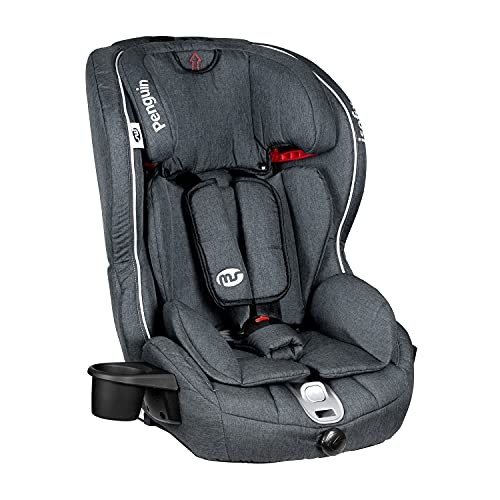 Ms Penguin-fix 829 - Silla De Coche Grupo 1/2/3 (9-36 Kg), 10 Posiciones De Altura, Con Isofix, Lino