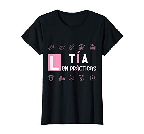 Mujer Tía en Prácticas Primerizos Futura Embarazo Tío Abuelos Camiseta