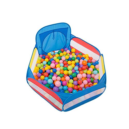 MUMA Tienda Kids Ball Pit, Baby Ball Pit Tienda plegable Interior al aire libre Playhouse Baby Toddler con bolsa de almacenamiento con cremallera (Bolas no incluidas) (Color : Blue)