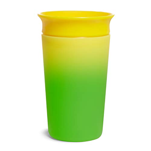 Munchkin Munchkin Vaso para sorber que cambia de color Miracle 360°, 266 ml/9 oz, Amarillo.