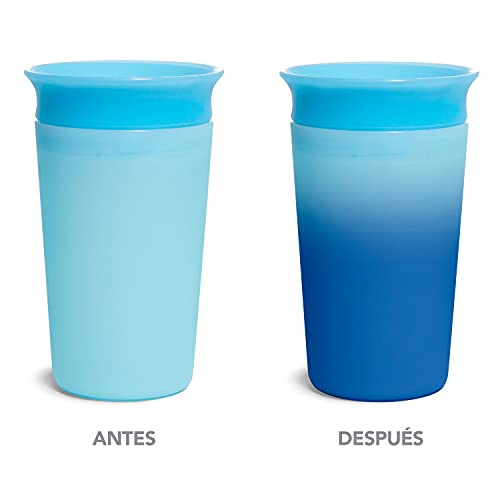 Munchkin Munchkin Vaso para sorber que cambia de color Miracle 360°, 266 ml/9 oz, Azul