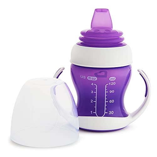 Munchkin Munchkin Vaso Transición Suave con Boquilla Blanda, 118 Ml, Morada, Set de 1, unisex