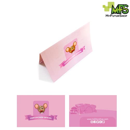 Myfuturshop® Cartas ratoncito Pérez Certificado de diente limpio 10 Unidades. Regalo original para niño y niña. rosa