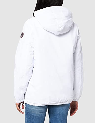 Napapijri SHADE Mujer Invierno Mujer Anorak, Blanco Brillante, XL