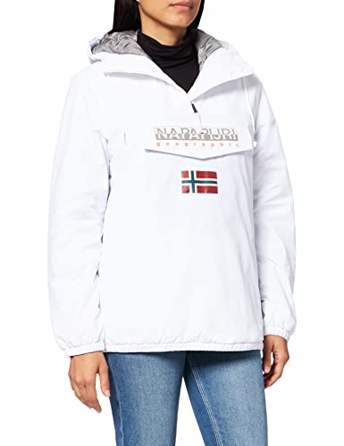 Napapijri SHADE Mujer Invierno Mujer Anorak, Blanco Brillante, XL