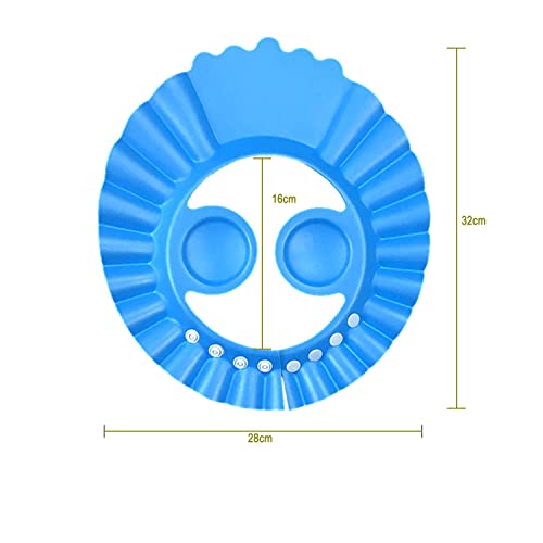 NEPAK 6 Piezas Gorro de Ducha de Bebé Ajustable,Suave Ajustable Con Protección Para Los Oídos Gorro de Ducha Utilizado Para El Baño de Bebé y La Seguridad Del Champú