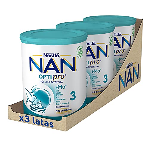 Nestlé Nan Optipro 3 Leche De Crecimiento en Polvo, 3 x 800g