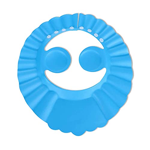 Niños Ducha Lavarse El Pelo Sombrero Gorro Suave Para Lavar El Cabello Para Niños Gorro De Ducha Niños Protección Del Champú Gorro De Champú Baño Ajustable Para Champú Corte De Pelo Visera (Azul)