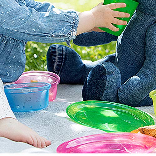 Nip 14 piezas niños pequeños de Juego//Fabricado en Alemania//Pick Nick brei cuencos con tapa, 6 unidades & nip Cuchara corta 5 Pack + nip Cucharita infantil sin BPA