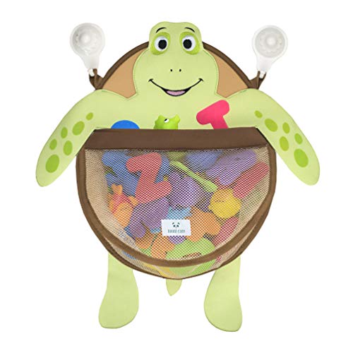 Nooni Care Baño Guardar juguetes | Tortuga Bolsa Juguetes bañera | Red Juguetes Bañera | Guarda Juguetes bañera con dos ventosas | Accesorios Baño Niño Increíble