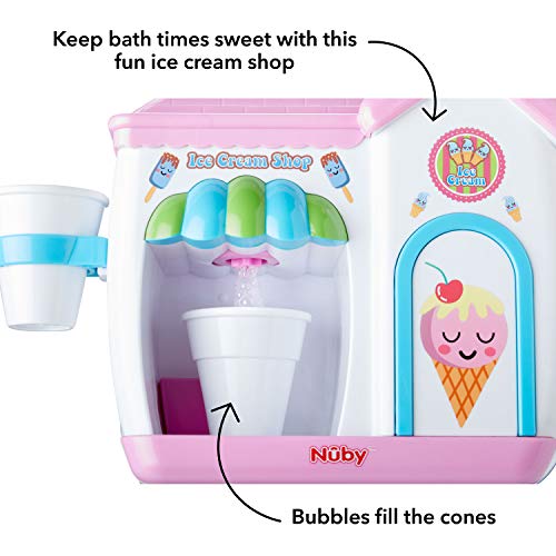 Nuby - Juguete de baño para hacer helados, color rosa