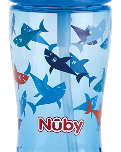 Nûby - Taza Flip-It de tritan™ - azul - 360ml - 3Años+