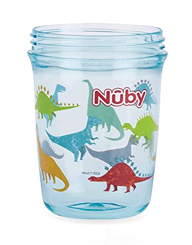 Nûby - Taza mágica de tritan 360 con asas-Aqua-240ml-6M