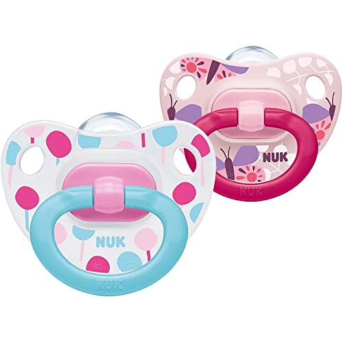 NUK - Happy Days - Chupetes para bebé Diseño variado. Talla:6-18 meses