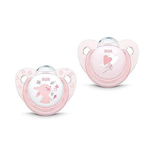 Nuk - Pack de Chupetes 6-18 m, Rosa