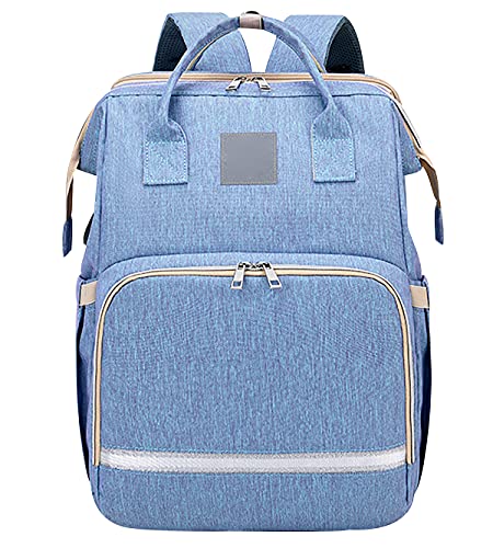 OADOBKICE Mochila Para Pañales De Bebé Bolsa Mochila Para Cuidado Bebé Bolsa Viaje Para Mujer Mom Mochila Premamá Negro Bolso Cambiador Mochila Bebé Bolsa De Cuidado De Papá Mochila Azul Violeta A M