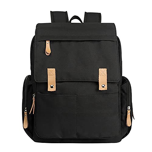 OADOBKICE Mochila Para Pañales De Bebé Linda Mochila Para Pañales Mochila Plegable Para Pañales Mochila Multifunción Para Bebé Bolsa Mochila Para Cuidado Bebé Bolsas Pañales Grandes Mamá Negro M