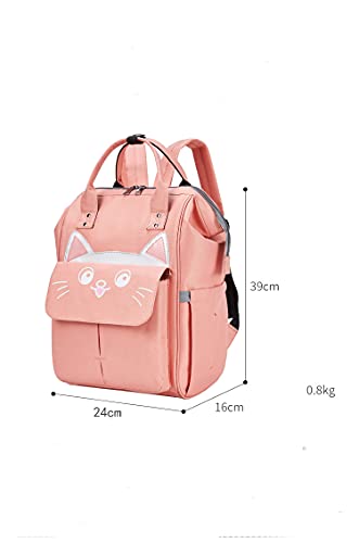 OADOBKICE Mochila Para Pañales De Bebé Mochila Multifunción Para Bebé Saco Dormir Bebé Negro Bolsa Viaje Para Mujer Mom Mochila Premamá Cuna Plegable Portátil Bebé Mochila Cambiador Oso Verde Claro M