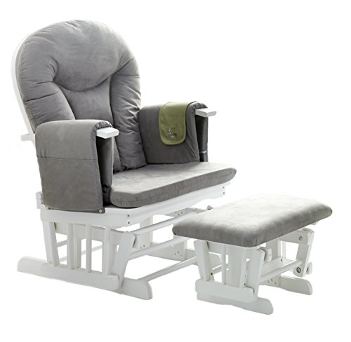 Obaby - Taburete y Silla de Lactancia reclinable (7 Posiciones), Color Blanco