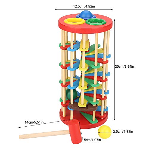 Okuyonic Juguetes de Billar Juguete Preescolar Interactivo para niños Educación Preescolar con Martillo