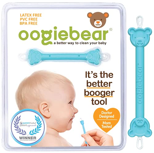 oogiebear: limpiadores nasales y de oídos seguros y fáciles para bebés y niños pequeños. Eliminación doble de cerumen y mocos.