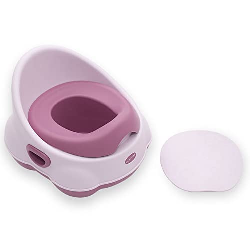 Orinal Training de Olmitos | Con vaso extraíble, fácil de transportar y base antideslizante | Libre de BPA | Recomendado para bebés de 18 meses de edad o más | ROSA