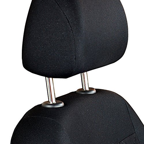 Orion Fundas de asiento – 1 set – Producto Premium Negro tintada cuadros