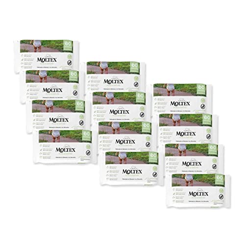 Pack 12 x Toallitas Moltex Pure & Nature 60 Uds