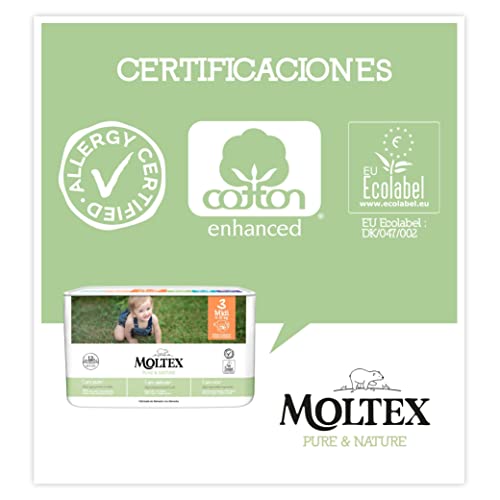 Pack ahorro ?Pañales Moltex Pure & Nature T3 (4-10 kg) 224 Uds