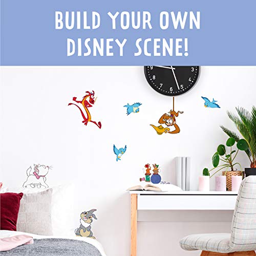 Paladone Calcomanías de pared de personajes clásicos de Disney, 23 diseños, ajustables, con licencia oficial, PP6679LK