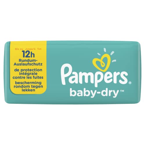 Pampers Baby-Dry talla 2, 60 pañales hasta 12 horas de protección, 4-8 kg