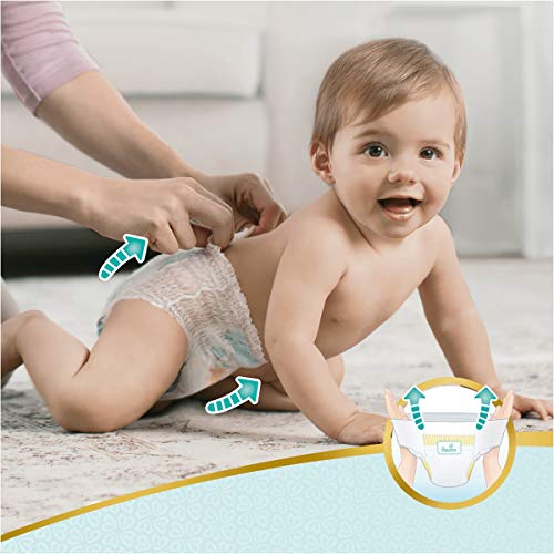 Pampers Pañales de protección Premium para parches, talla 5 (11-18 kg), 17 capas