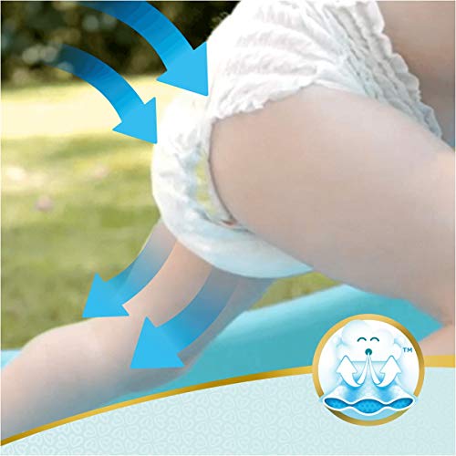 Pampers Pañales de protección Premium para parches, talla 5 (11-18 kg), 17 capas