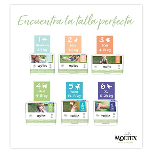 Pañales Moltex Pure & Nature T4 (9-15 kg) 50 Uds