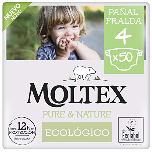 Pañales Moltex Pure & Nature T4 (9-15 kg) 50 Uds