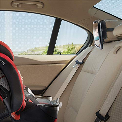 PANGHU Baby Car Mirror Newborn Essentials Más estable Ver al bebé en el asiento mirando hacia atrás Prueba de choque inastillable Mejor seguridad para recién nacidos Espejo de seguridad para asiento