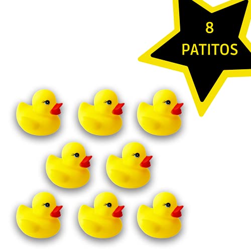 PATITOS de Goma Baño Bebé|Juegos Piscinas Hinchables|Animales de Juguete|Granja Patos Bañera |Juegos de Agua para Niños|Animales Marinos|Regalos Originales Recién Nacidos Educativos