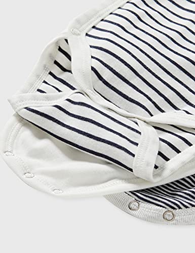 Petit Bateau 5421900 Conjunto de Ropa Interior para bebés y niños pequeños, Blanco/Azul Azul/Blanco Blanco, Nacimiento