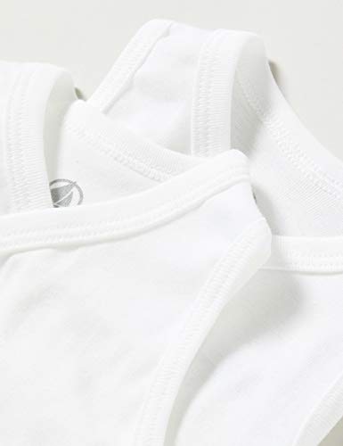 Petit Bateau 5442400 Conjunto de Ropa Interior para bebés y niños pequeños, Blanco Blanco, 3 Meses