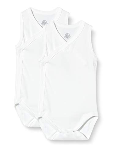 Petit Bateau 5442400 Conjunto de Ropa Interior para bebés y niños pequeños, Blanco Blanco, 3 Meses