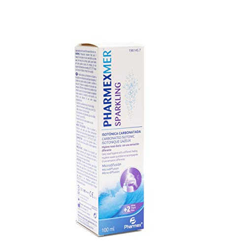 Pharmexmer Espray Sparkling - Agua De Mar Congestión Nasal - Isotónica Carbonatada - Higiene Nasal Diaria Con Sensación Diferente - 100 ml