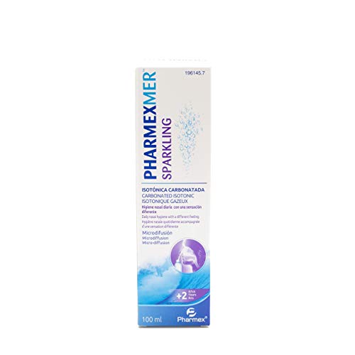 Pharmexmer Espray Sparkling - Agua De Mar Congestión Nasal - Isotónica Carbonatada - Higiene Nasal Diaria Con Sensación Diferente - 100 ml