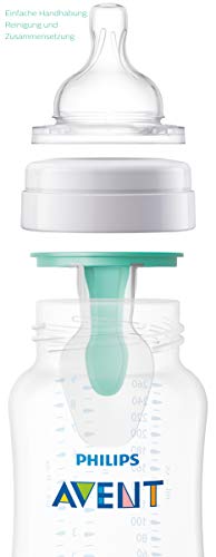 Philips AVENT SCD809/01 - Biberón (Transparente, Blanco)