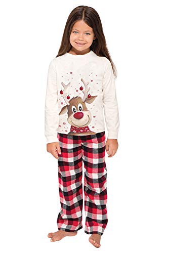 Pijama Familiar de Navidad Invierno Dos Piezas Pantalon y Camiseta Conjunto Mama Papa y Bebe Ropa Igual para Toda la Familia Sleepwear Traje de Domir Nightwear Sleepsuit Pijamas Navideños Familiares